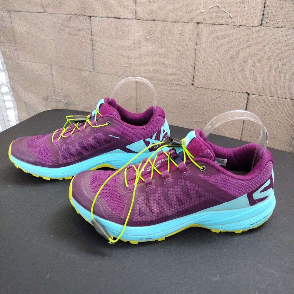 Salomon XA Elevate Trail Running Low Top Sneaker Women’s Size 7.5 Purple Blue